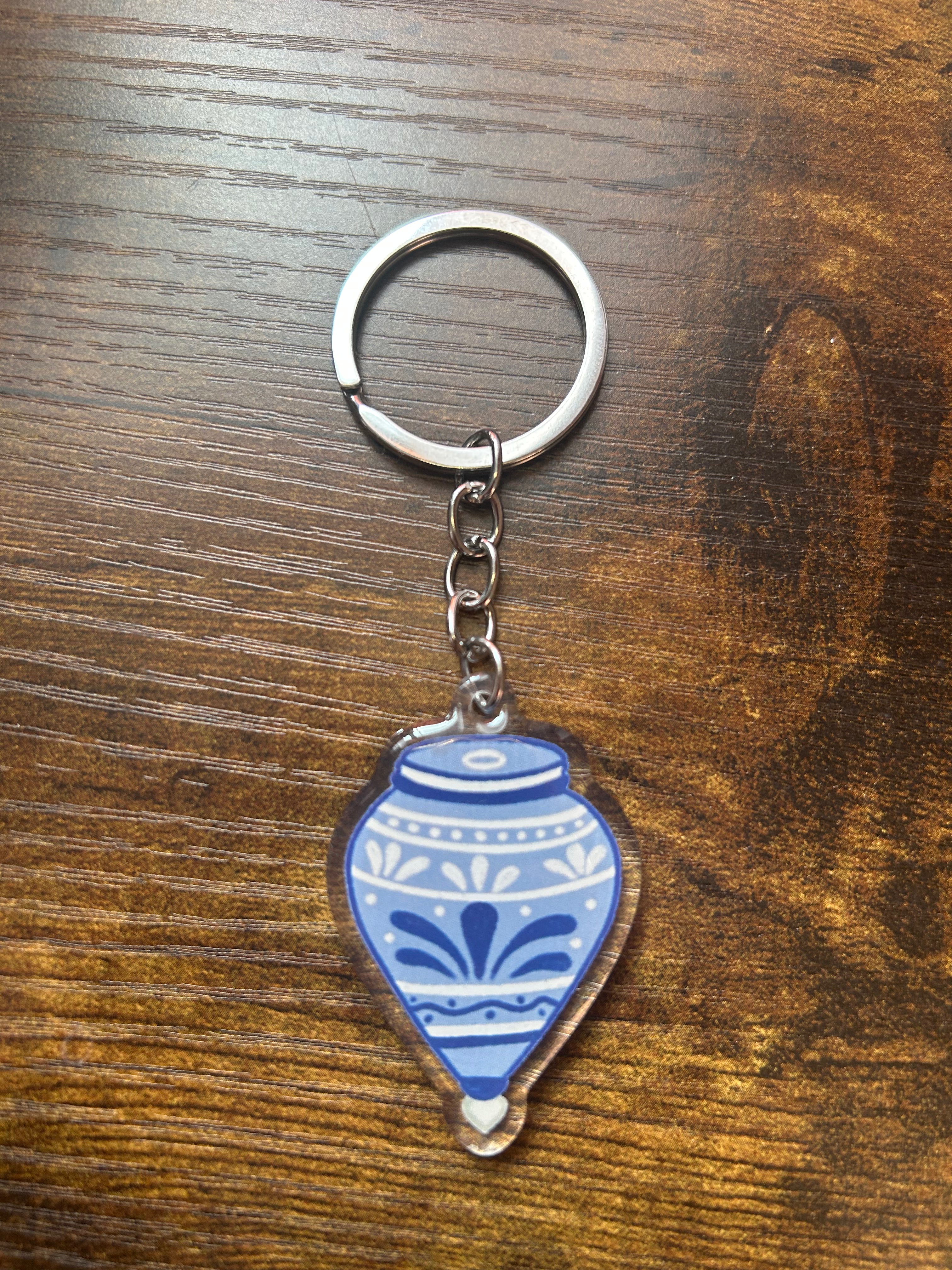 Blue Trompo Keychain