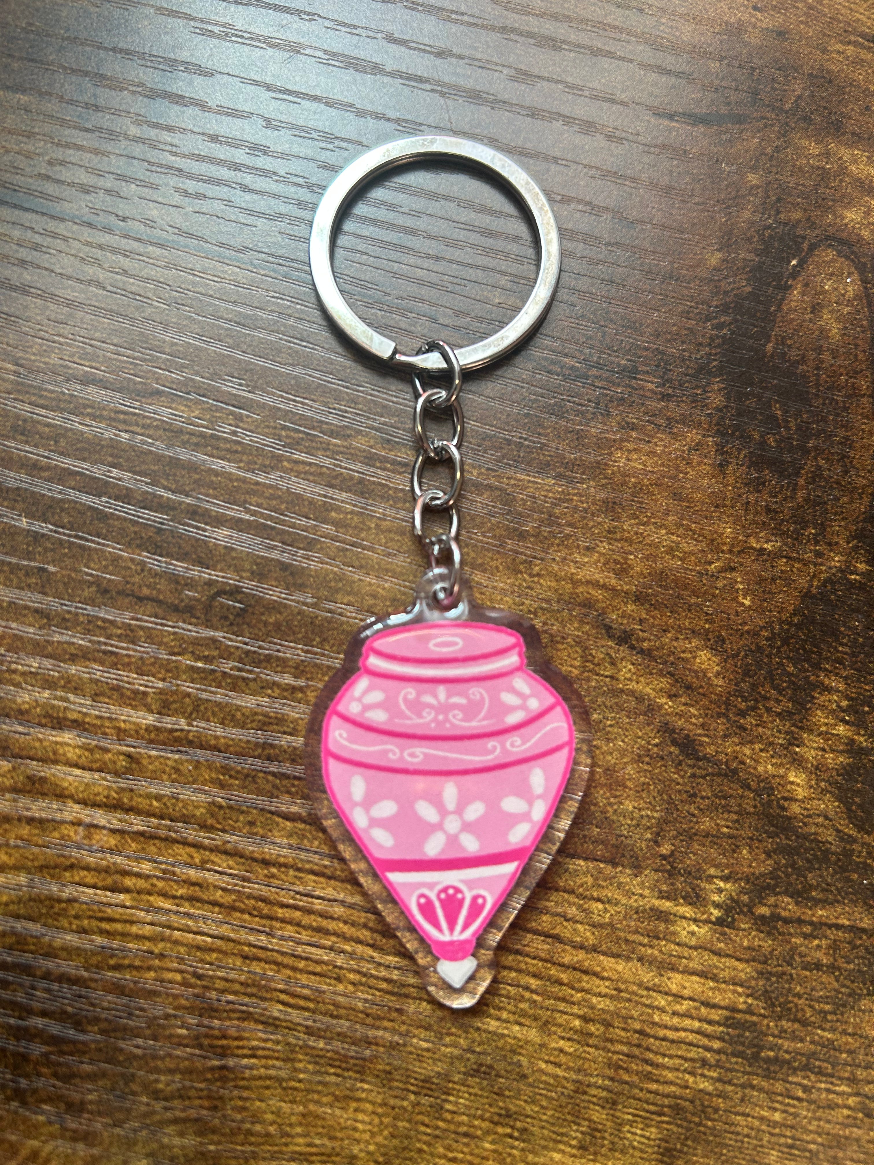 Pink Trompo Keychain